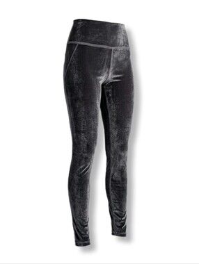 Beyond Yoga Velvet Motion High Waisted Midi Ankle Legging Dark Gray Size Medium